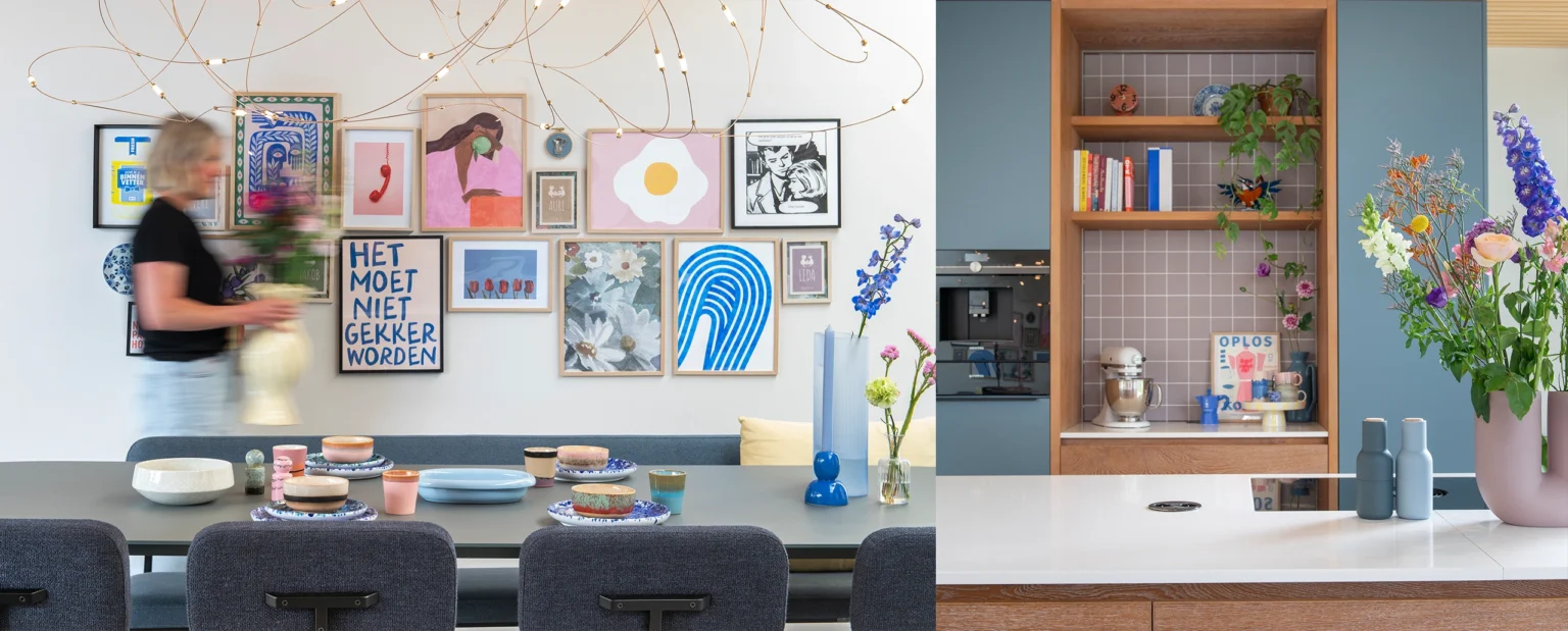 Interieurfotografie kleurrijk wonen woningfotografie Nine Dots Interieur Gemert Nederland